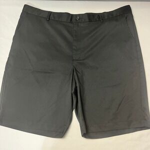 Greg Norman Performance Golf Shorts Flat Front Lightweight Black Mens Size 42